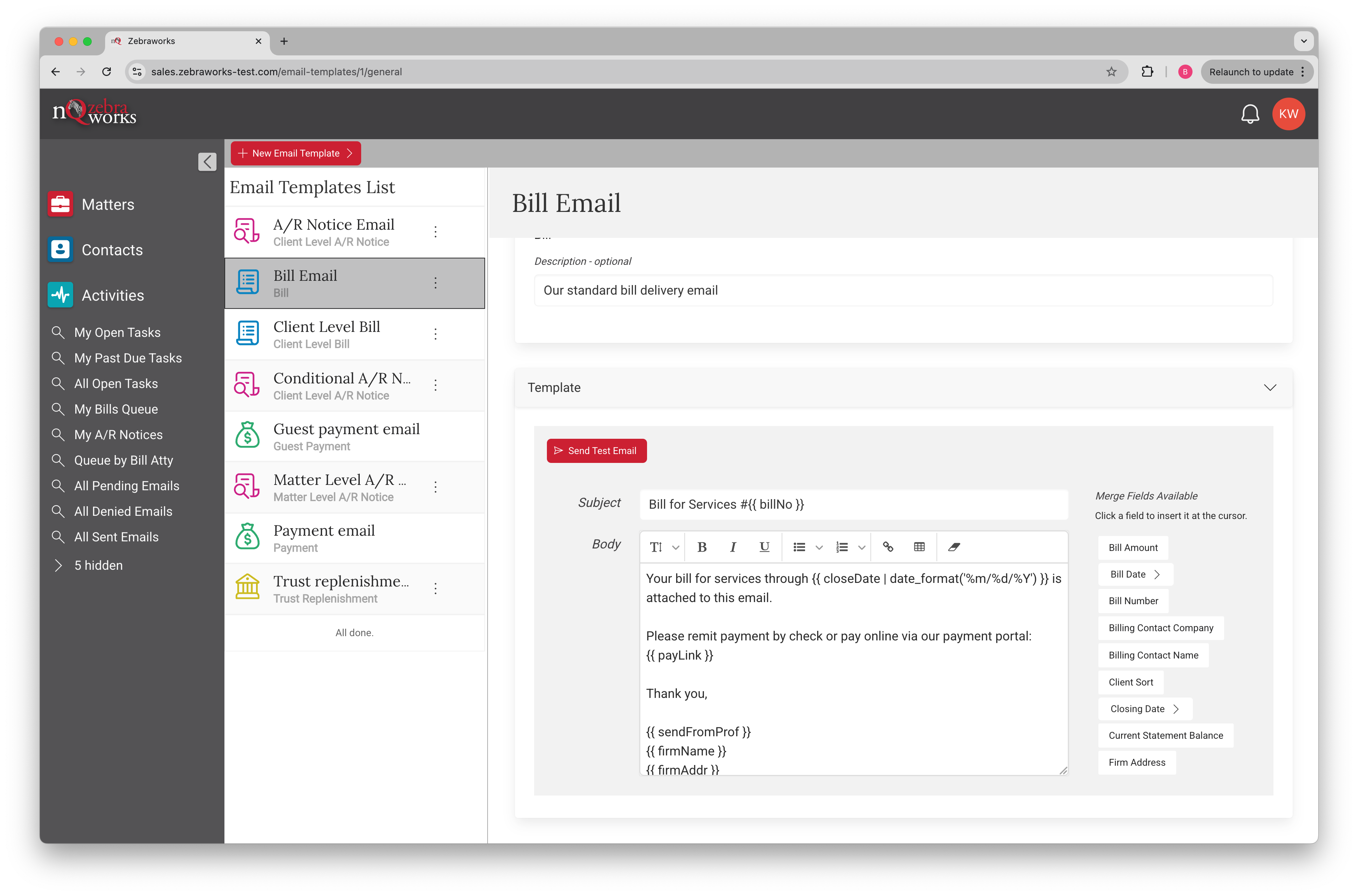Email Template